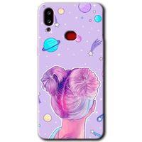 Samsung Galaxy A10s Kılıf Baskılı Kapak - Uzaylı Kız + 5D Tam Kaplayan Cam