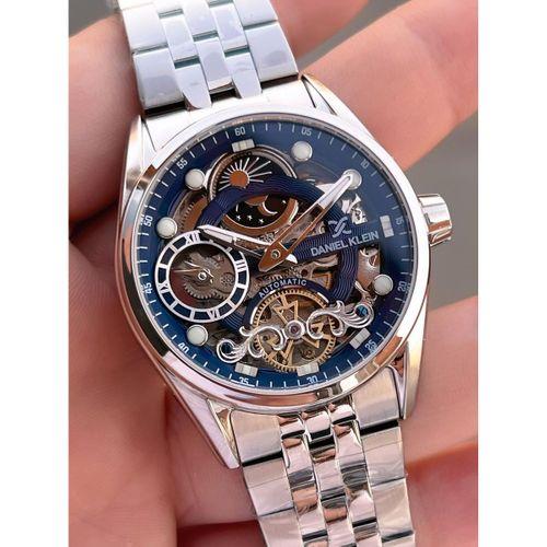 Daniel Klein Otomatik Erkek Kol Saati 30 Metre Suya Dayanıklı Çelik Kordon + Bileklik Hediyeli VS.BLKT.0697