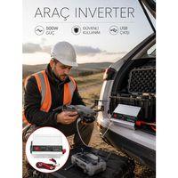 Araçtan Ev Tipi Priz 500w Kullanımı İnvertör