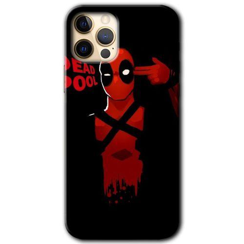 iPhone 12 Pro Max Kılıf HD Desen Baskılı Arka Kapak - DeadPool 4 + Kırılmaz Cam