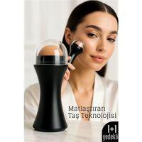 Volkanik Taşlı Yağ Emici Yüz Roller - + Yedek Taşlı Set – Ciltteki Yağı Anında Al, Mat Görünüm Kazan!