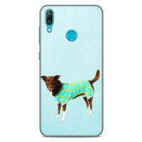 Huawei Y7 Prime 2019 Kılıf Köpek Kıyafetleri (48) Bumper Kılıf Fanila