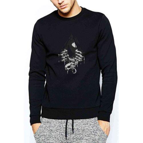 Venom Baskılı Siyah Erkek Sweatshirt
