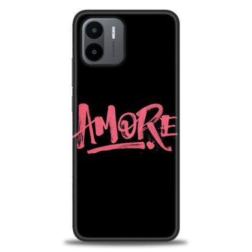 Xiaomi Redmi A1 Kılıf HD Baskılı Kılıf - Amore + Tam Ekran Koruyucu