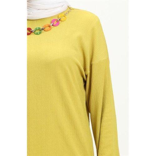 Candy Kolye Detaylı Tunik Pantolon İkili Takım - 71136.108 - Yağ Yeşili