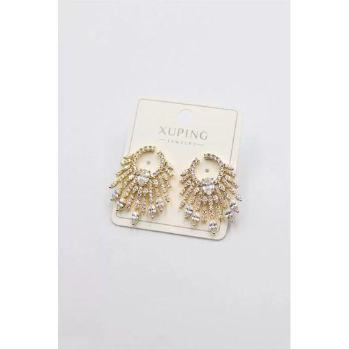 Taşlı Küpe - Altın