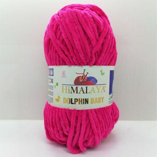 Himalaya Dolphin Baby Kadife Örgü İpi 80314 - Fuşya