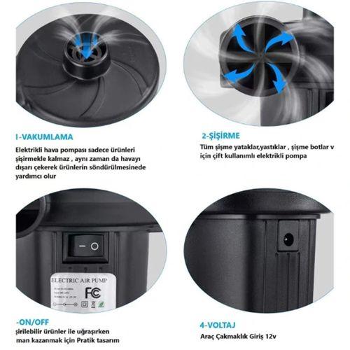 İki Yönlü Elektrikli Hava Pompası