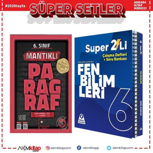 Örnek Akademi 6. Sınıf Fen Bilimleri Süper İkili ve Edebiyat Sokağı Mantıklı Paragraf Soru Bankası Seti 2 Kitap