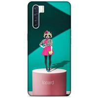 Oppo A91 Kılıf FunnyMaX (10) Full Koruma Kılıfı Yeşil Pembe