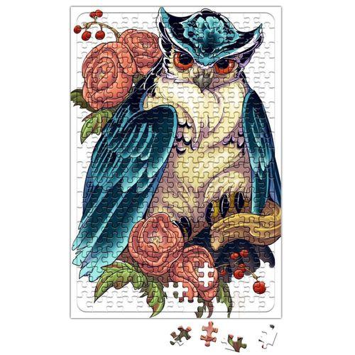 Baykuş Hayvan Owl Colour Drawing Çizim Puzzle