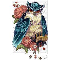 Baykuş Hayvan Owl Colour Drawing Çizim Puzzle