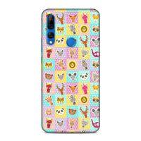 Huawei Y9 Prime 2019 Kılıf Pelus Oyuncaklar Arka Kapak Silikon Koruma Full Koruyucu