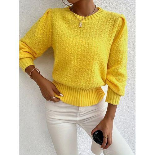 Kadın Uzun Kollu Bisiklet Yaka Triko Bluz