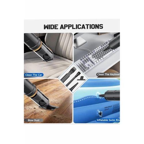 Araç Süpürgesi Şarjlı 120w 20.000pa Göstergeli Yeni Nesil Metal Filtre Extra Vakum Ve Üfleme