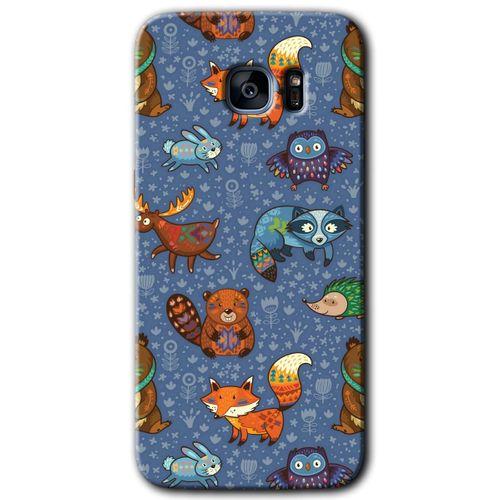 Galaxy S7 Edge Kılıf HD Desen Baskılı Arka Kapak - Animals Funny