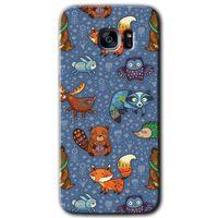 Galaxy S7 Edge Kılıf HD Desen Baskılı Arka Kapak - Animals Funny