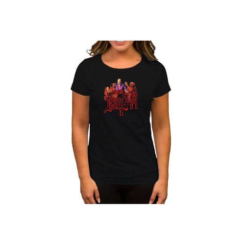 Death Scream Bloody Gore Grup Siyah Kadın Tişört
