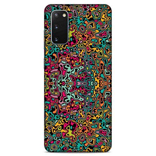 Lopard Samsung Galaxy S20 Uyumlu Kılıf Soyut Sanat (30) Desenli Silicone Case