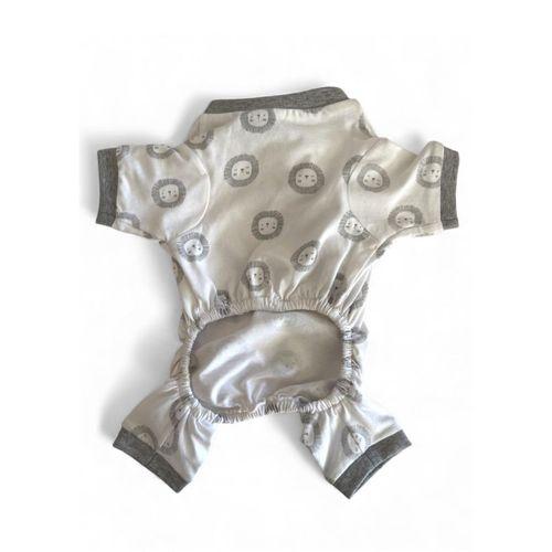 Soft Lion Köpek Tulumu | Pamuklu Penye Köpek Pijaması | Küçük Irklar İçin | Tüy Dökülmesini Azaltır