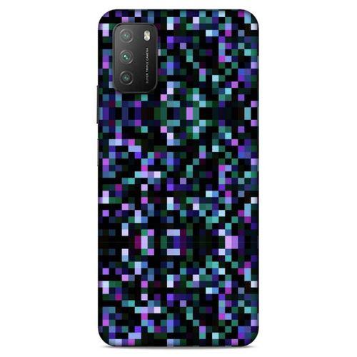 Lopard Xiaomi Poco M3 Uyumlu Kılıf PiXel (24) Darbe Emici Kılıf Rainbow