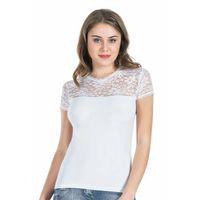 Yarım Kol Dantelli Kadın Tişört 240