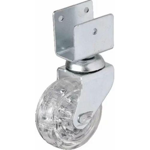 328 - 50x20 Mm Şeffaf Makaralı Kısa U Tablalı Teker 4 Adet