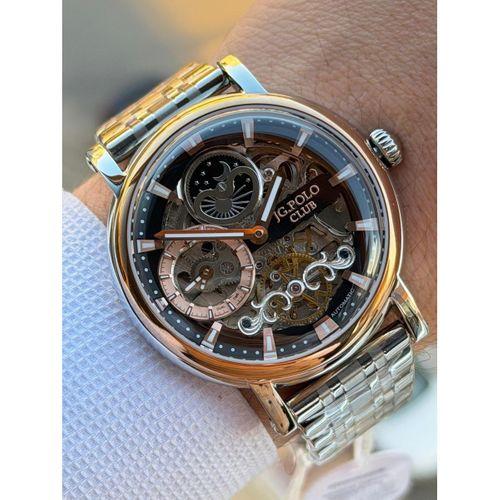 JG.Polo Club Otomatik Mekanizma İtalyan Tasarım Bileklik 5Atm Suya Dayanıklı Erkek Kol Saati 02014.3