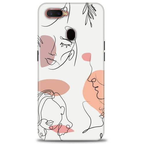 Oppo A12 Kılıf HD Baskılı Kılıf - Silüetler + Tam Ekran Koruyucu