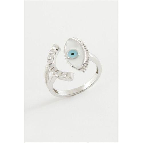 Göz Mineli Metal Yüzük