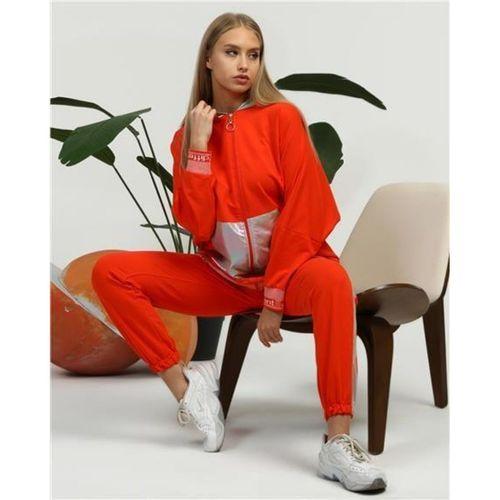Nursima Triko Detaylı Fermuarlı Spor İkili Takım - 70078.036 - Oranj