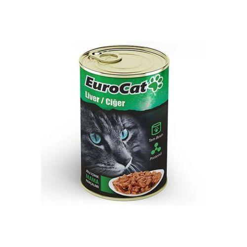 Eurocat Kedi Konservesi Ciğerli 415 gr