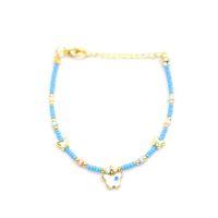 Kelebek Boncuk Bileklik - Açık Mavi