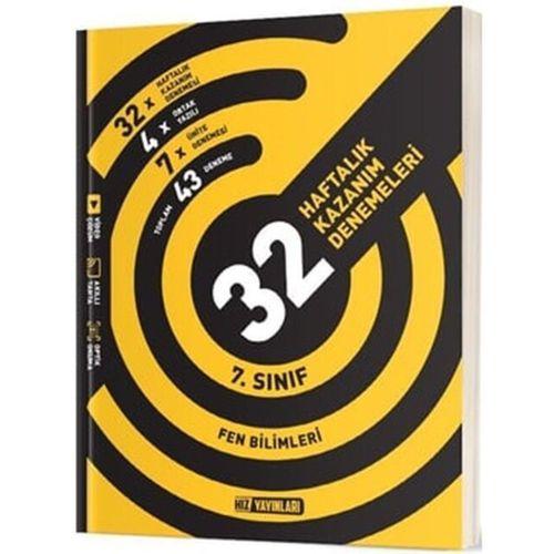 7. Sınıf Fen Bilimleri 32 Haftalık Kazanım Denemeleri Hız Yayınları