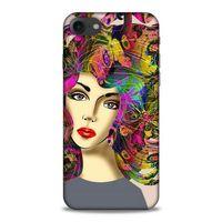 Lopard Apple Iphone 8 Uyumlu Kılıf Sürreal Yüzler ♀ (40) Fit Silikon Kılıf Desenli