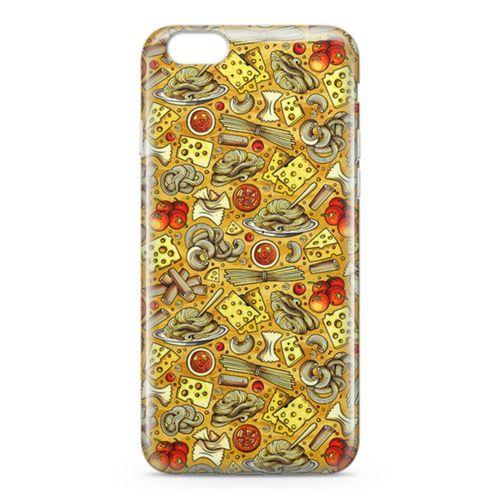 Apple iPhone 6 6s Kılıf Peynirli Makarna Arka Kapak Koruma Desenli Full Koruyucu