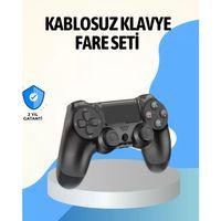 Ps4 Uyumlu Kablosuz Oyun Kolu Ergonomik Çift Titreşimli