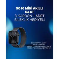Mini Series 10 Akıllı Saat | 3 Kordon + Bileklik Hediyeli, Tüm Telefonlarla Uyumlu