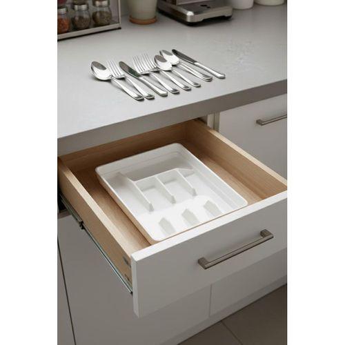 Soft Beyaz Akrilik Raf İçi Kaşıklık 26,5×34,5×4,5 cm