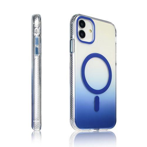 Apple iPhone 11 Kılıf M-safe Şarj Özellikli Transparan Renk Geçişli Zore Toros Kapak