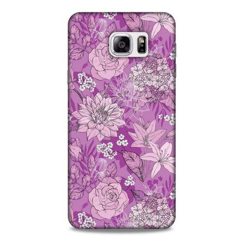 Samsung Galaxy Note 5 Uyumlu Kılıf Pembe Delisi (8) Baskılı Kılıf Çiçek