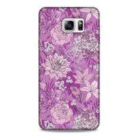 Samsung Galaxy Note 5 Uyumlu Kılıf Pembe Delisi (8) Baskılı Kılıf Çiçek
