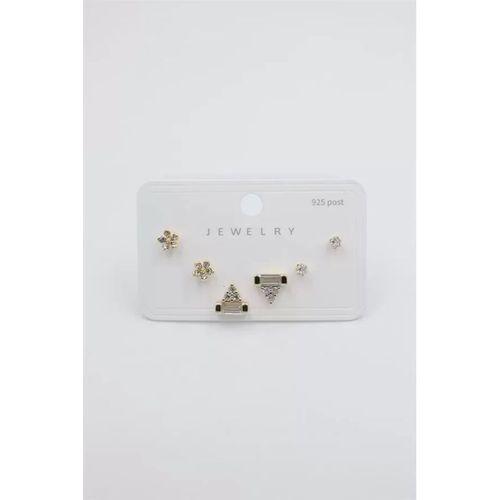 Çoklu Set Küpe - Altın