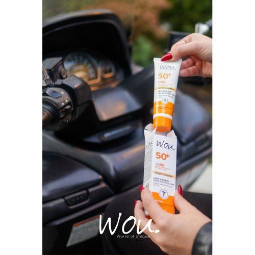 Leke Karşıtı Yüksek Koruma Güneş Kremi SPF50 50 ml Wou Yüksek Koruma Güneş Kremi