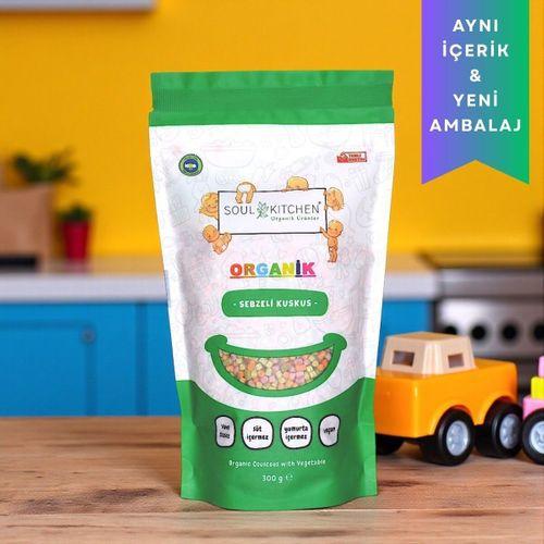 Organik Sebzeli Kuskus 300gr (İlave Tuzsuz) (Vegan)