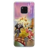 Huawei Mate 20 Pro Kılıf Geyşa Kediler Arka Kapak Koruma Desenli Full Koruyucu
