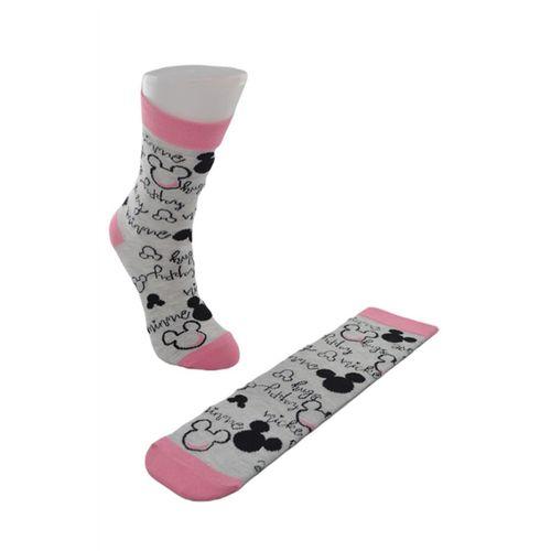 Dode Flora Disnep Kadın Çizgi Film Minnie Mouse Desenli Pamuklu Soket Çorap