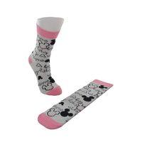 Dode Flora Disnep Kadın Çizgi Film Minnie Mouse Desenli Pamuklu Soket Çorap
