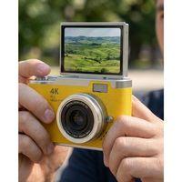 Yeni Nesil Dijital Kamera 48 Mp 4k Video Zoomlu Selfie Ve Vlog Kamera