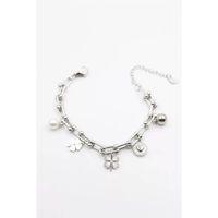 Charm Tfn Zincir Bileklik - Gümüş